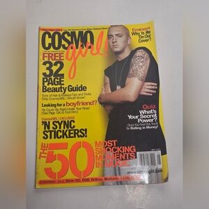 2001 May COSMOGIRL! Magazine - EMINEM Cover - Vintage Y2K Rap Nostalgia - N’Sync